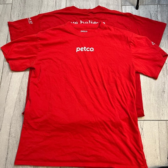 Two Red Petco tees size medium - Picture 1 of 6
